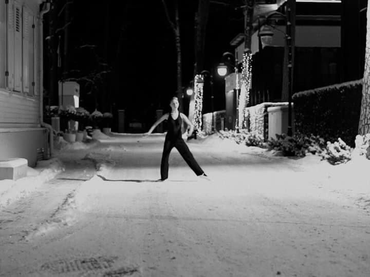 Dancing in the snow